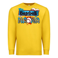 Lemon baseball nana with leopard Premium Sweatshirt - Zillion Design Studio