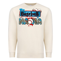 Sandshell baseball nana with leopard Premium Sweatshirt - Zillion Design Studio