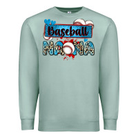 Seafoam baseball nana with leopard Premium Sweatshirt - Zillion Design Studio