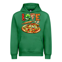 Emerald love pizza Urban Hoodie - AdoDesignShop