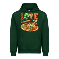Foreset Green love pizza Urban Hoodie - AdoDesignShop