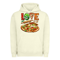 Pigment Pistachio love pizza Urban Hoodie - AdoDesignShop