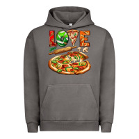 Pigment Tornado love pizza Urban Hoodie - AdoDesignShop