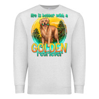 Oatmeal Heather life is better with a golden retriever Premium Sweatshirt - texasbilliewilder