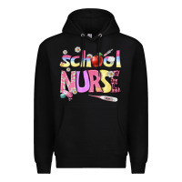 Black school nurse Premium Hoodie - BundleAndBundleShop