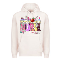 Pale Pink school nurse Premium Hoodie - BundleAndBundleShop