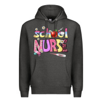 Charcoal Heather school nurse Premium Hoodie - BundleAndBundleShop
