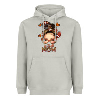 Moon Dust football messy bun mom Heavyweight Hoodie - texasbilliewilder