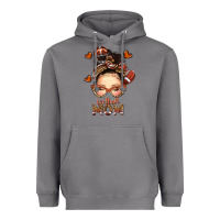 Storm football messy bun mom Heavyweight Hoodie - texasbilliewilder