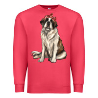 Cardinal st bernard with bandanna Premium Sweatshirt - texasbilliewilder