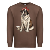 Chestnut st bernard with bandanna Premium Sweatshirt - texasbilliewilder