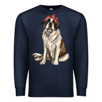 Navy st bernard with bandanna Premium Sweatshirt - texasbilliewilder