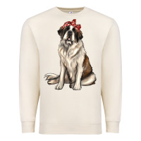 Sandshell st bernard with bandanna Premium Sweatshirt - texasbilliewilder