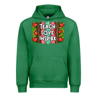 Emerald teach love inspire brushstroke with  and pen leopard Urban Hoodie - Artiststas