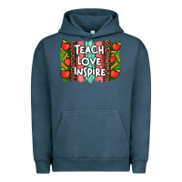 Pigment Midnight Navy teach love inspire brushstroke with  and pen leopard Urban Hoodie - Artiststas