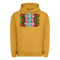 Pigment Peanut Butter teach love inspire brushstroke with  and pen leopard Urban Hoodie - Artiststas