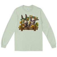 Matcha 2 donkeys with sunflowers Long Sleeve Tee - BarkalooDesign