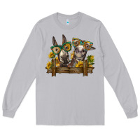 Moon Dust 2 donkeys with sunflowers Long Sleeve Tee - BarkalooDesign