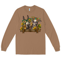 Toasted Coconut 2 donkeys with sunflowers Long Sleeve Tee - BarkalooDesign
