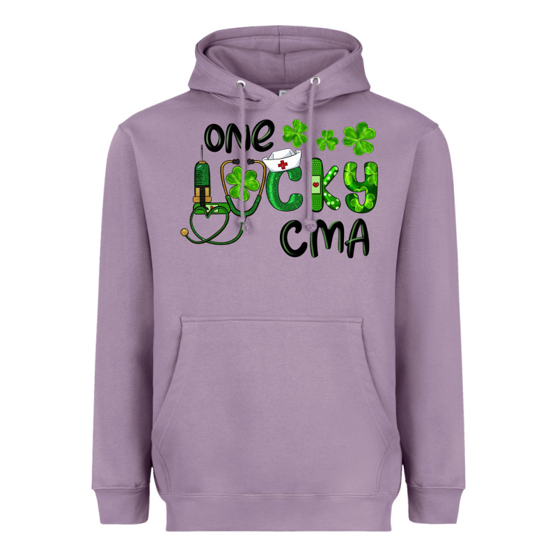 One Lucky Certified Medical Assistant Cma Heavyweight Hoodie by RanaPortraitStore | Teevron