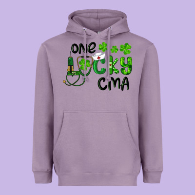 Heavyweight Hoodie one lucky certified medical assistant cma