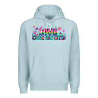 Lgbt Love With Hearts And Stars Premium Hoodie | Teevron