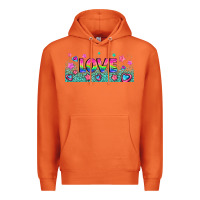 Carrot lgbt love with hearts and stars Premium Hoodie - AdoDesignShop