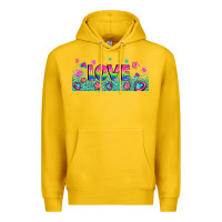 Lemon lgbt love with hearts and stars Premium Hoodie - AdoDesignShop