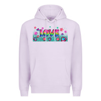 Lgbt Love With Hearts And Stars Premium Hoodie | Teevron