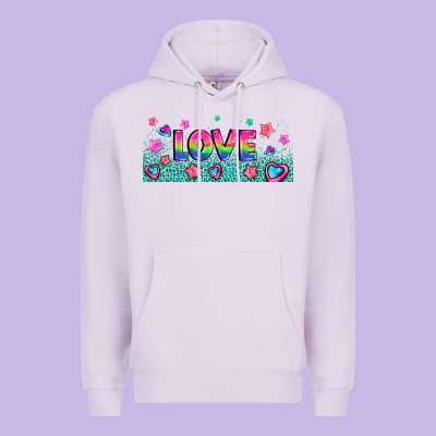 Lgbt Love With Hearts And Stars Premium Hoodie Designed By Adodesignshop