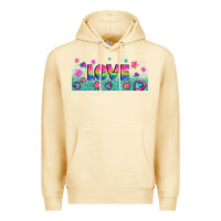 Pina Colada lgbt love with hearts and stars Premium Hoodie - AdoDesignShop