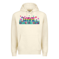 Sandshell lgbt love with hearts and stars Premium Hoodie - AdoDesignShop