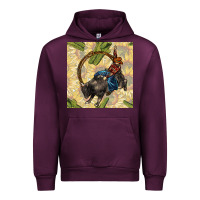 Mauve Wine rodeo seamless pattern Urban Hoodie - BundleAndBundleShop