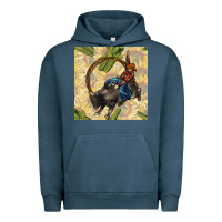 Pigment Midnight Navy rodeo seamless pattern Urban Hoodie - BundleAndBundleShop