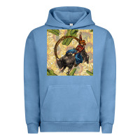 Pigment Pebble Blue rodeo seamless pattern Urban Hoodie - BundleAndBundleShop