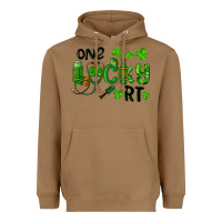 Toasted Coconut One Lucky Respiratory Terapist Heavyweight Hoodie - RanaPortraitStore