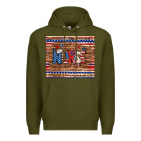 Army Green american nurse tumbler Premium Hoodie - BundleAndBundleShop