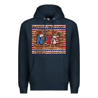 Navy american nurse tumbler Premium Hoodie - BundleAndBundleShop