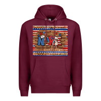 Burgundy american nurse tumbler Premium Hoodie - BundleAndBundleShop