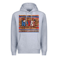 Heather Grey american nurse tumbler Premium Hoodie - BundleAndBundleShop