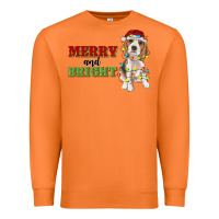 Carrot merry and bright beagle Premium Sweatshirt - RanaPortraitStore