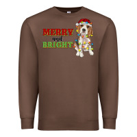 Chestnut merry and bright beagle Premium Sweatshirt - RanaPortraitStore