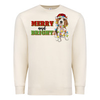Sandshell merry and bright beagle Premium Sweatshirt - RanaPortraitStore