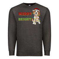 Smoke merry and bright beagle Premium Sweatshirt - RanaPortraitStore
