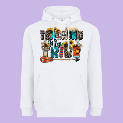 Teaching My Tribe Heavyweight Hoodie Designed By Zillion Design Studio