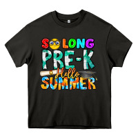 Asphalt So Long Pre K Hello Summer Heavy Core Tee - CowhideDigitalArt
