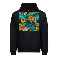 Black appaloosa horses and sunflowers seamless pattern Urban Hoodie - BundleAndBundleShop