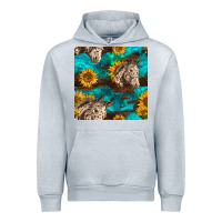 Heather Grey appaloosa horses and sunflowers seamless pattern Urban Hoodie - BundleAndBundleShop