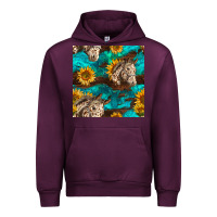 Appaloosa Horses And Sunflowers Seamless Pattern Urban Hoodie | Teevron