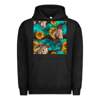 Pigment Black appaloosa horses and sunflowers seamless pattern Urban Hoodie - BundleAndBundleShop
